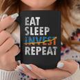 Eatleep Invest Repeat Investment Trading コーヒーマグ 面白い贈り物