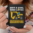 Excavadora Regalo Chicas Construcción Regalos Taza de café Regalos divertidos