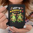 Lets Fiesta 5 De Mayo ポンチョ アボカド メキシカン パーティー メンズ レディース コーヒーマグ 面白い贈り物