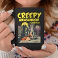 FUNNY Creepy Neighbor Comics Parody Horror Comic Book Graphic Print Coffee Mug Unique Gifts