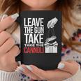 Leave The Gun Take The Cannoli メンズ レディース イタリア国旗 コーヒーマグ 面白い贈り物