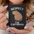 Respect The Capybara げっ歯類好き カピバラ アニマルジョーク コーヒーマグ 面白い贈り物