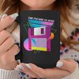 The Future Is Here フロッピーディスクディスクディスクレトロ80年代vaporwave コーヒーマグ 面白い贈り物