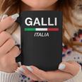 Galli イタリア製 ファミリーネーム イタリア 国旗 長袖tシャツ コーヒーマグ 面白い贈り物