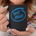 Geek Inside Eccentric Intellectual Tech コーヒーマグ 面白い贈り物