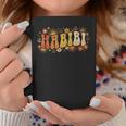 Habibi Retro 70S Typographyintage Flower Hippie Arabic コーヒーマグ 面白い贈り物