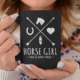 Horse Girl Wild And Free Arrow 馬好き乗馬tシャツ コーヒーマグ 面白い贈り物