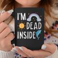 I'm Dead Inside Happy Rainbowunshine Dolphin ファニーtシャツ コーヒーマグ 面白い贈り物