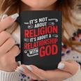 It's A Relationship With God Not Religion コーヒーマグ 面白い贈り物