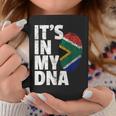 It's In My Dnaouth African Africa Flagコーヒーマグ 面白い贈り物