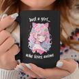 Just A Girl Who Loves アニメ カワイイ漫画 日本語 長袖tシャツ コーヒーマグ 面白い贈り物