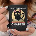 Just One More Chapter Cute Cat Reading Book For Reader Men Women Kids Graphic Print Coffee Mug Unique Gifts