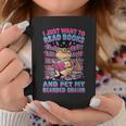 I Just Want To Read Books And Pet My Bearded Dragon Reptile Graphic Print Coffee Mug Unique Gifts