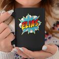 Kids Boys Elias Comic Book Superhero Name Graphic Print Coffee Mug Unique Gifts