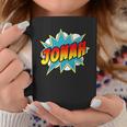 Kids Boys Jonah Name Comic Book Superhero Graphic Print Coffee Mug Unique Gifts