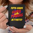 Kids Fifth Grade Superpower Superhero Comic Book First Day School Graphic Print Coffee Mug Unique Gifts