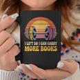 I Lift So I Can Carry More Books Reading Humor Workout Graphic Print Coffee Mug Unique Gifts