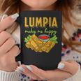 Lumpia Makes Me Happyルンピアは私を幸せにする フィリピンの春巻き 料理 食べ物 コーヒーマグ 面白い贈り物