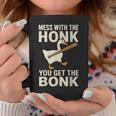 Mess With The Honk You Get The Bonk コーヒーマグ 面白い贈り物