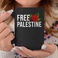 Palestine Free Palestine Free Gaza Palestine Flag Arabic コーヒーマグ 面白い贈り物