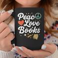 Peace Love Books Cute Retro Reading Graphic Graphic Print Coffee Mug Unique Gifts Peace Love Books Cute Retro Reading Graphic Graphic Print Coffee Mug Unique Gifts
