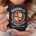 Reading Is My Favorite Sport Varsity Reading Club Book Graphic Print Coffee Mug Unique Gifts