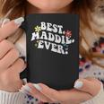 Retro Groovy Best Maddie Ever ファーストネーム 母の日 女の子 コーヒーマグ 面白い贈り物