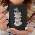 Robin Bird Reads Books Garden Backyard Birds Graphic Print Coffee Mug Unique Gifts