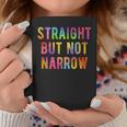 Straight But Not Narrow レインボー Lgbtq Ally コーヒーマグ 面白い贈り物