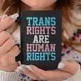 Trans Rights Are Human Rights Lgbtq トランスジェンダー フラッグ プライド コーヒーマグ 面白い贈り物