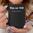 Yes Or No Do You Like Me 面白い服tシャツ コーヒーマグ 面白い贈り物