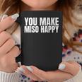 You Make Miso Happy Food Lover コーヒーマグ 面白い贈り物