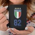 イタリア 1982 ワールドカップ サッカー ヴィンテージ クレスト グラフィック コーヒーマグ 面白い贈り物