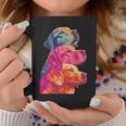 カラフルなラブラドールレトリバー犬夏の美的ペットアート 長袖tシャツ コーヒーマグ 面白い贈り物