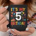 キッズ 5歳の誕生日シャツ男の子キッズ幼児5歳の誕生日男の子 コーヒーマグ 面白い贈り物