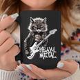 ギターを弾く猫 ヘヴィメタル ロックキャット おもしろギタリスト 長袖tシャツ コーヒーマグ 面白い贈り物