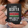 ケニアアフリカ国旗 I Love Kenya コーヒーマグ 面白い贈り物