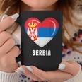セルビア国旗シャツ コーヒーマグ 面白い贈り物