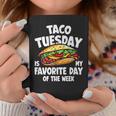 タコ・チューズデーは1週間のうちで一番好きな日 Taco Tuesday Is My Favorite Day コーヒーマグ 面白い贈り物
