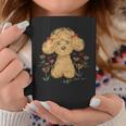 トイプードル かわいい いぬ 子犬 ペット おもしろ 動物 アート イラスト 長袖tシャツ コーヒーマグ 面白い贈り物