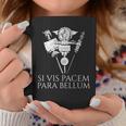 ラテン語の引用句 -Iis Pacem Para Bellum 古代ローマpqr 長袖tシャツ コーヒーマグ 面白い贈り物