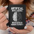 人工知能マッチ 人間の愚かさ Ai Tech ジョーク コーヒーマグ 面白い贈り物
