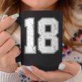 番号18シャツ、番号付き ヴィンテージ 18歳の誕生日 コーヒーマグ 面白い贈り物