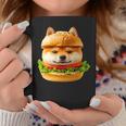 面白いtシャツ 柴犬 犬 イヌ ハンバーガー メンズ 犬好き グッズ かわいい おもしろ 面白い 服 ネタ 長袖tシャツ コーヒーマグ 面白い贈り物