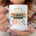 52 歳の誕生日プレゼント男性 1974 年 レトロ ビンテージ テープ コーヒーマグ 面白い贈り物