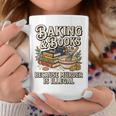 Baking And Books Because Murder Is Illegal Sarcastic Performance Graphic Print Coffee Mug Unique Gifts