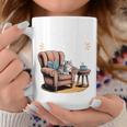 Book Lovers Cats Graphic Print Coffee Mug Unique Gifts
