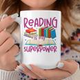 Book Reading Reading Is My Superpower Graphic Print Coffee Mug Unique Gifts