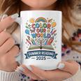 Color Our World Summer Reading 2025 Book Wildflowers Graphic Print Coffee Mug Unique Gifts Color Our World Summer Reading 2025 Book Wildflowers Graphic Print Coffee Mug Unique Gifts