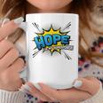 Hope Is My Superpower Comic Book Style Graphic Print Coffee Mug Unique Gifts